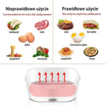 Podgrzewany Lunch Box 50 W z Uchwytem i Łyżką – Pojemnik na Lunch 1L do Pracy i Szkoły 4