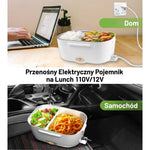 Podgrzewany Lunch Box 50 W z Uchwytem i Łyżką – Pojemnik na Lunch 1L do Pracy i Szkoły 10
