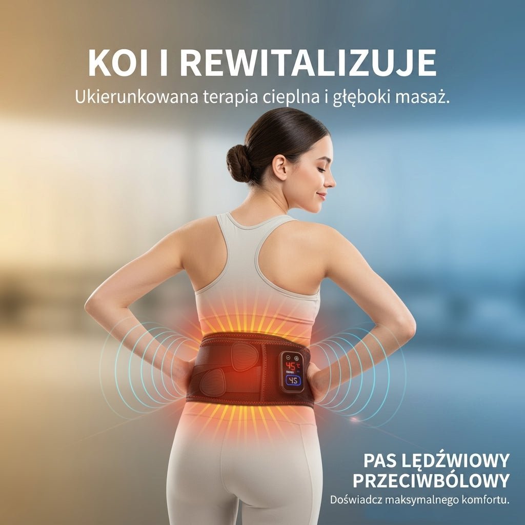 Podkładka Grzewcza i Masażer do Dolnej Części Pleców z Wibracjami i Regulacją Temperatury 3