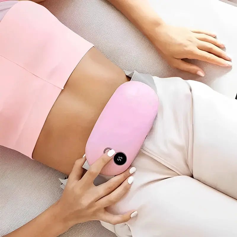 Podkładka Grzewcza na Dolegliwości Menstruacyjne z Masażem – Bezprzewodowa, Ładowanie USB-C 0