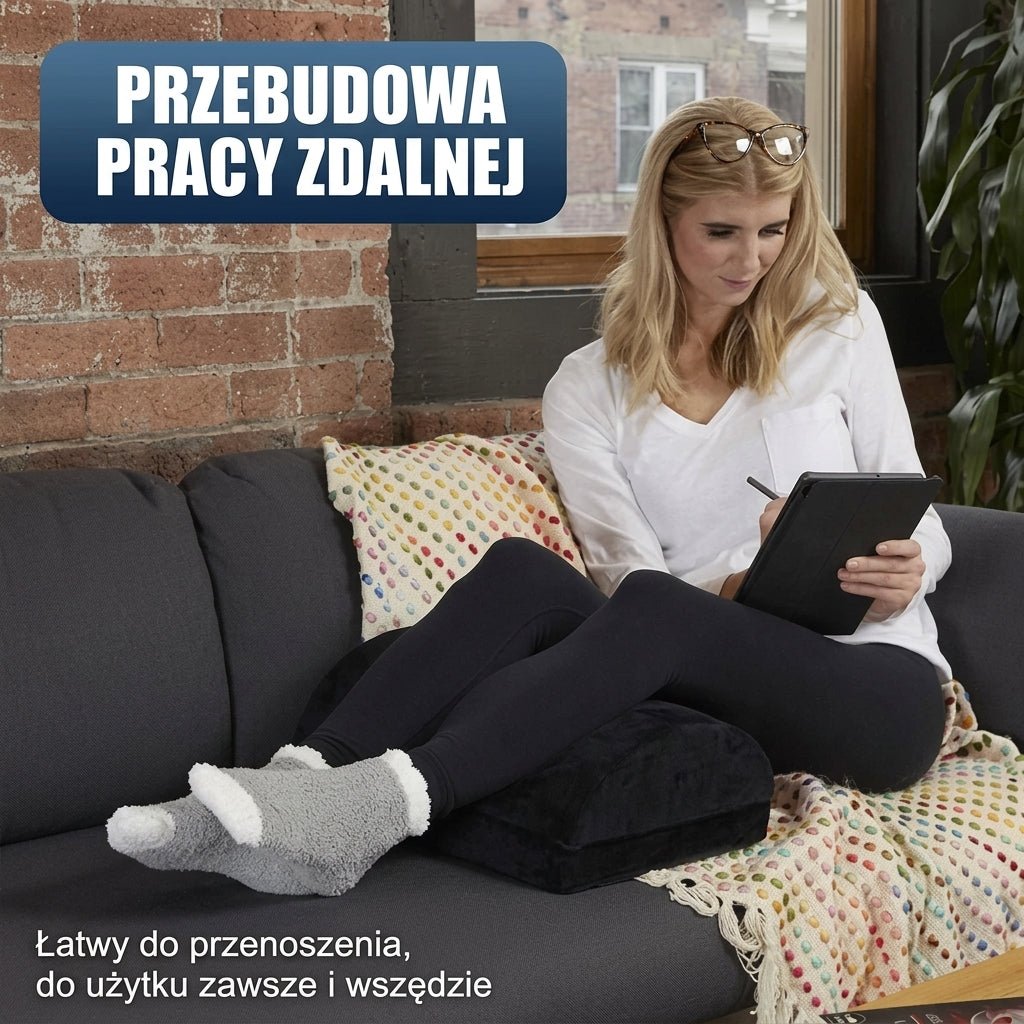 Podkładka na Stopy z Pianką Memory – Regulowana Wysokość, Antypoślizgowa do Biura i Domu 9