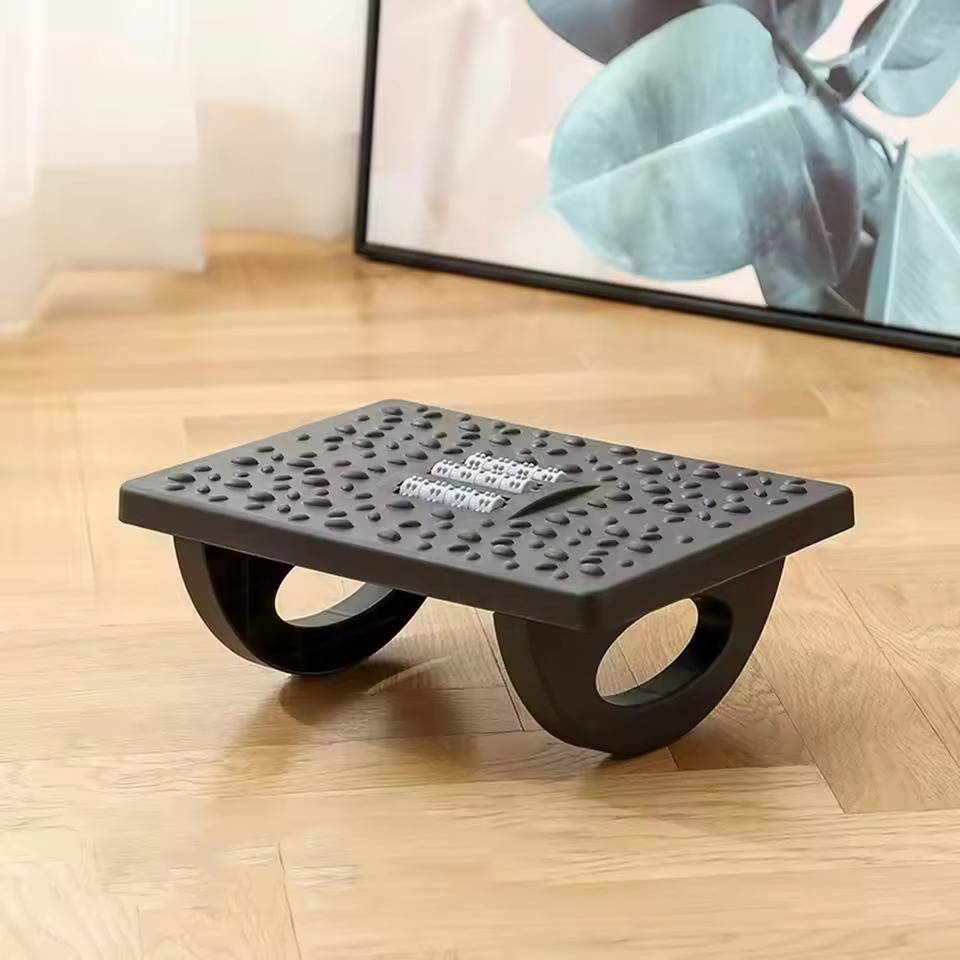 Podnóżek do Biurka z Masażem – Antypoślizgowy, Regulowany, Ergonomiczny 3