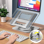 Podstawka Pod Laptopa z Regulacją Wysokości 360° do 17 Cal – Aluminiowa i Chłodząca 2