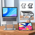 Podstawka Pod Laptopa z Regulacją Wysokości 360° do 17 Cal – Aluminiowa i Chłodząca 3