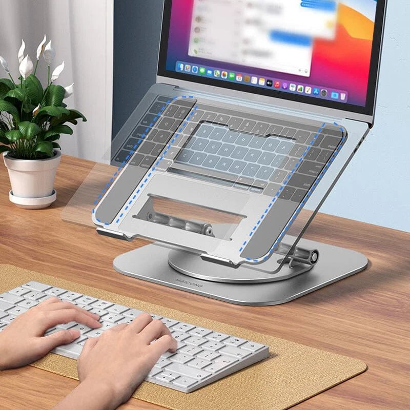 Podstawka Pod Laptopa z Regulacją Wysokości 360° do 17 Cal – Aluminiowa i Chłodząca 4