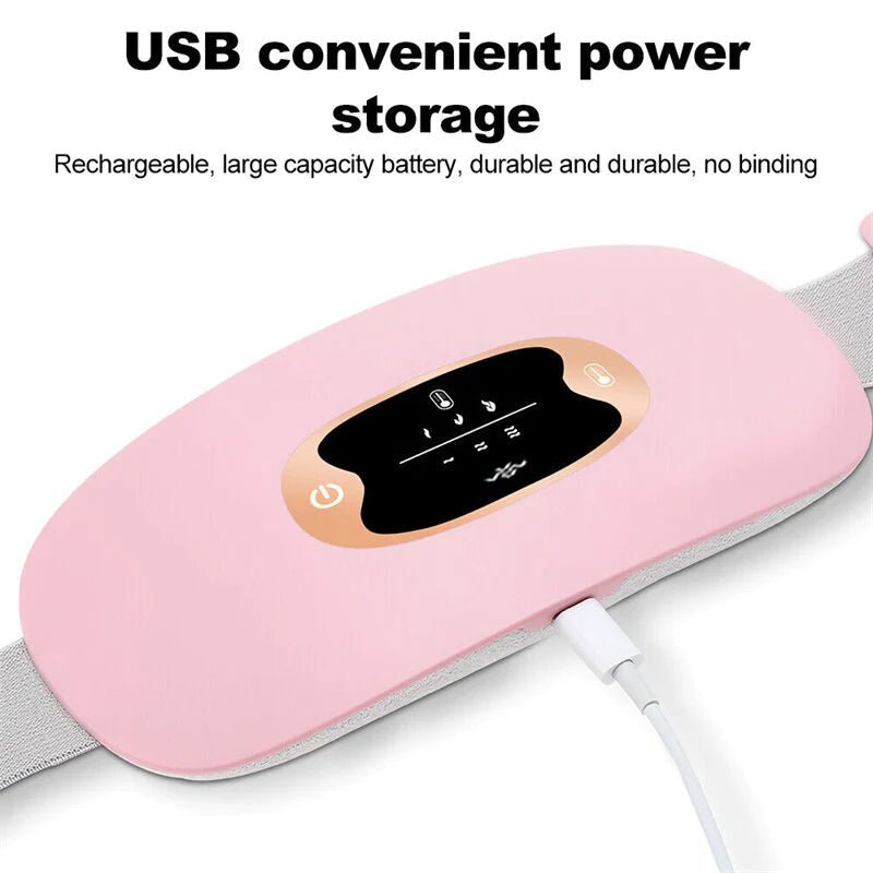 Poduszka Grzewcza Elektryczna na Ból Menstruacyjny z Masażem i Regulacją Temperatury 3