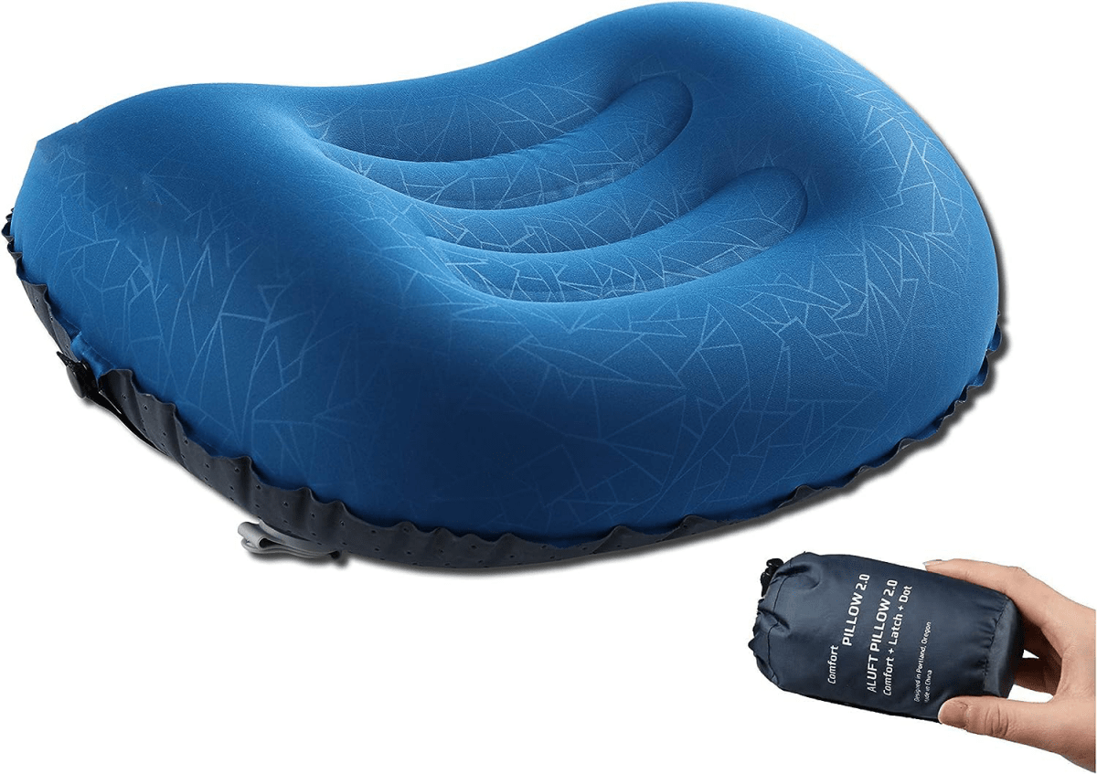 Poduszka Kempingowa Nadmuchiwana z Wodoodpornego Materiału TPU – Ergonomiczne Wsparcie na Wędrówki 0