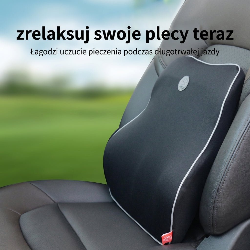 Poduszka Lędźwiowa do Auta z Pianki Memory – Hipoalergiczna, Ergonomiczne Wsparcie dla Pleców 4