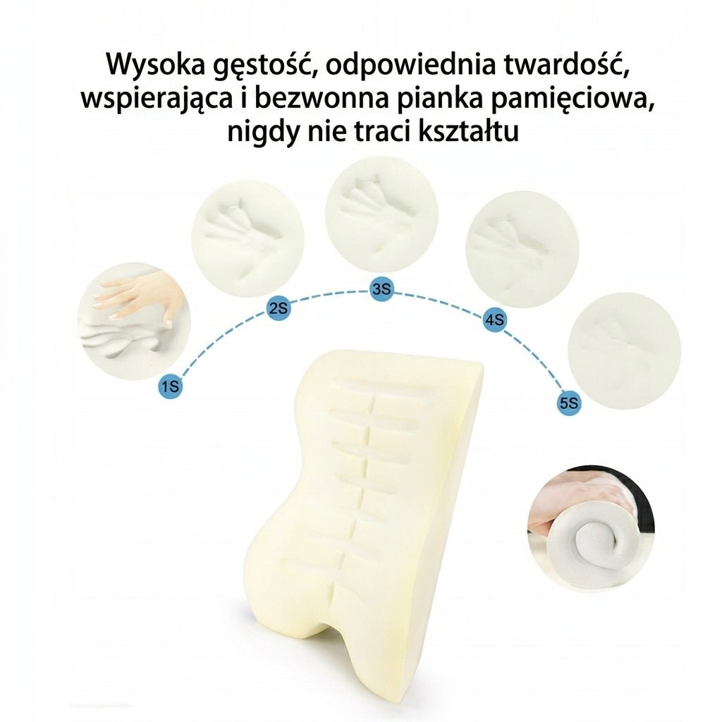 Poduszka Lędźwiowa do Auta z Pianki Memory – Hipoalergiczna, Ergonomiczne Wsparcie dla Pleców 7