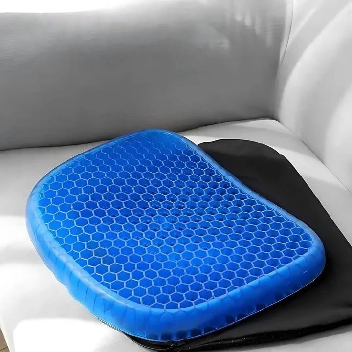 Poduszka Ortopedyczna Do Siedzenia Żelowa z Wsparciem dla Pleców – Ergonomiczna i Przenośna 0