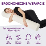 Poduszka Ortopedyczna do Spania na Boku z Pianką Pamięciową 120 cm – Wsparcie Kręgosłupa i Komfort 4