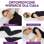 Poduszka Ortopedyczna do Spania na Boku z Pianką Pamięciową 120 cm – Wsparcie Kręgosłupa i Komfort 6