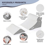 Poduszka Ortopedyczna do Spania z Pianką Pamięci – 4-częściowy Zestaw Klinowy na Rehabilitację 2
