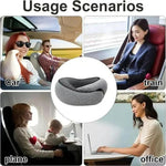 Poduszka Podróżna na Szyję z Pianki Memory – Ergonomiczny Kształt U, Regulowane Wsparcie 2