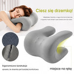 Poduszka Zagłówkowa Do Krzesła Biurowego z Pianką Pamięci Kształtu i Masażem – Ergonomiczne Wsparcie Szyi 9
