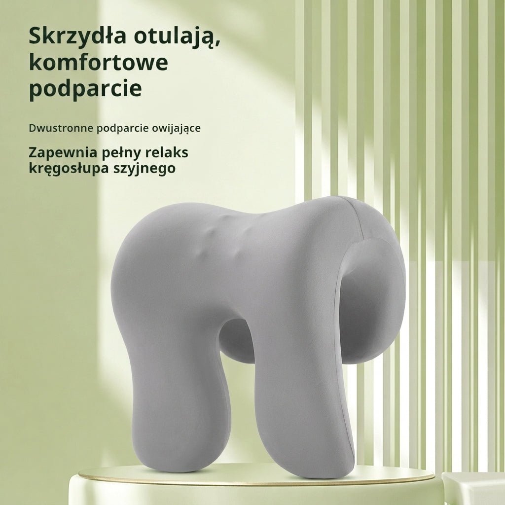 Poduszka Zagłówkowa Do Krzesła Biurowego z Pianką Pamięci Kształtu i Masażem – Ergonomiczne Wsparcie Szyi 8