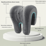 Poduszka Zagłówkowa Do Krzesła Biurowego z Pianką Pamięci Kształtu i Masażem – Ergonomiczne Wsparcie Szyi