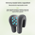Poduszka Zagłówkowa Do Krzesła Biurowego z Pianką Pamięci Kształtu i Masażem – Ergonomiczne Wsparcie Szyi