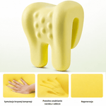 Poduszka Zagłówkowa Do Krzesła Biurowego z Pianką Pamięci Kształtu i Masażem – Ergonomiczne Wsparcie Szyi