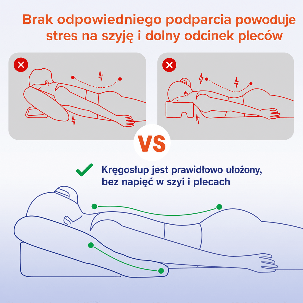 Poduszka do Spania na Brzuchu po Operacji BBL – Wsparcie i Komfort z Pianki Pamięciowej