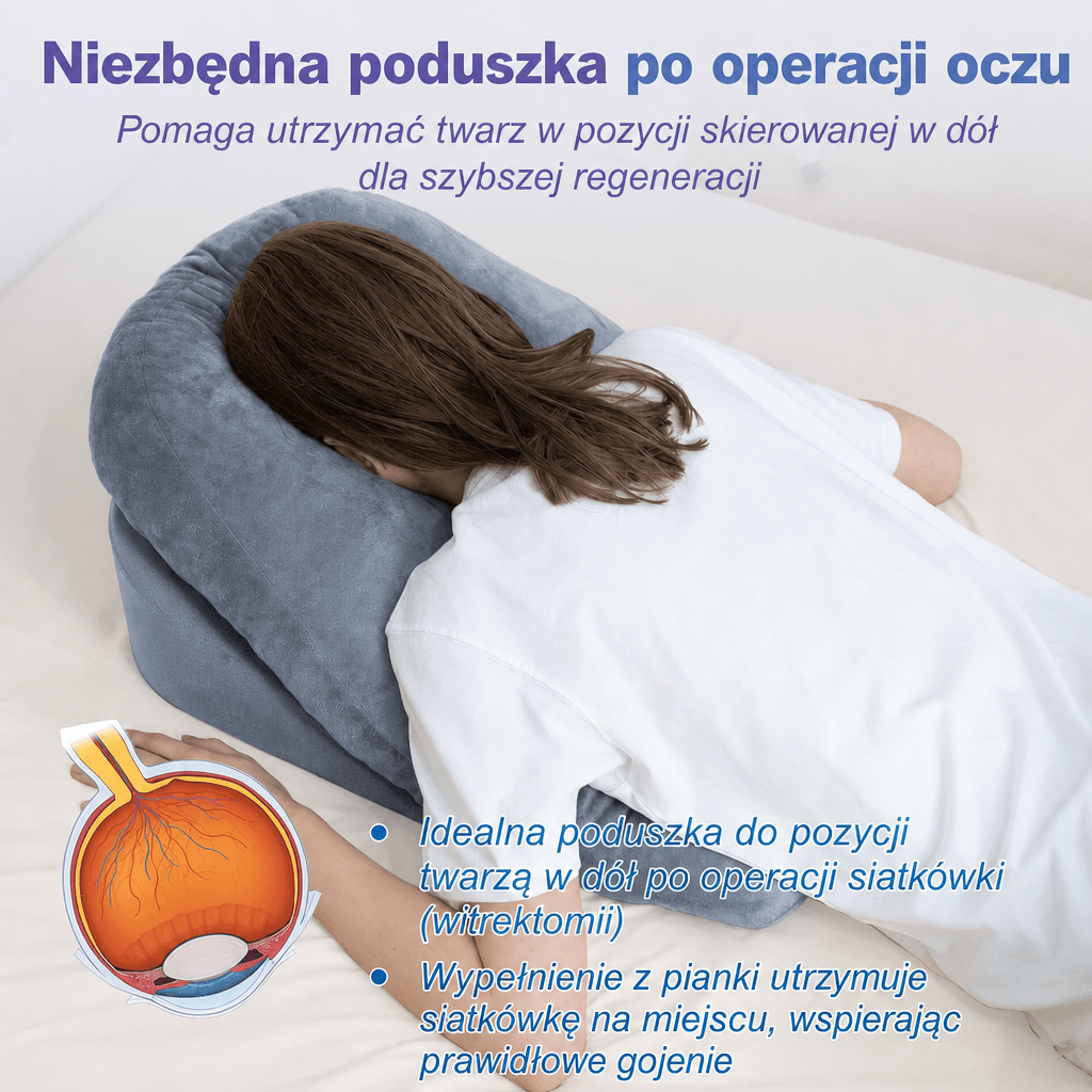 Poduszka do Spania na Brzuchu po Operacji BBL – Wsparcie i Komfort z Pianki Pamięciowej