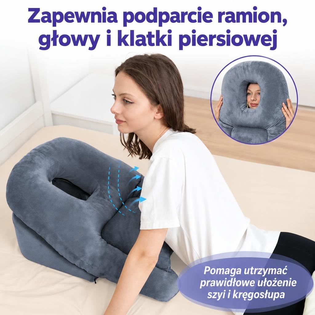 Poduszka do Spania na Brzuchu po Operacji BBL – Wsparcie i Komfort z Pianki Pamięciowej 13