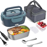 Pojemnik na lunch podgrzewany 1,5 l – Elektryczny lunch box zasilany 12V/110V, szczelny 0