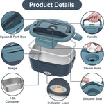 Pojemnik na lunch podgrzewany 1,5 l – Elektryczny lunch box zasilany 12V/110V, szczelny 1