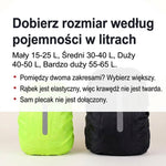 Pokrowiec na Plecak Wodoodporny z Odblaskowymi Paskami – Ochrona na Wędrówki i Jazdę Rowerem 4