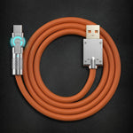 Kabel do Szybkiego Ładowania Typu C z Obrotowym Złączem 180° – 1,2m, Kompatybilny z iOS i Android 1