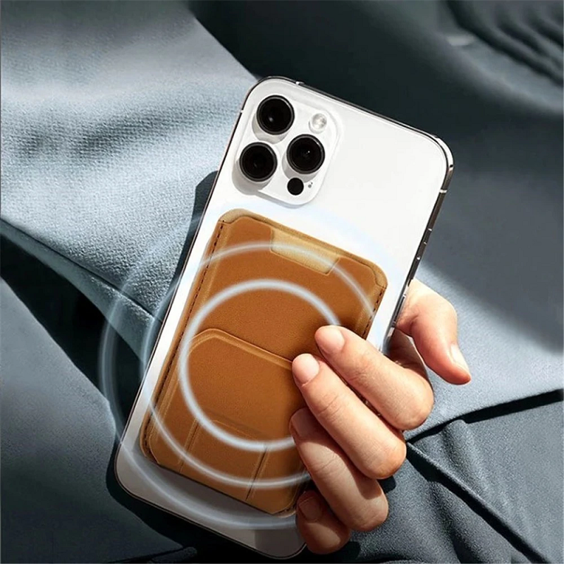 Portfel MagSafe 2 w 1 z Uchwytami na Telefon - Bezpieczne Przechowywanie Kart 7