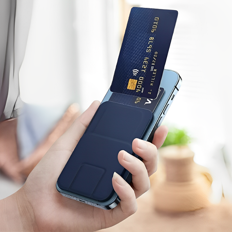 Portfel MagSafe 2 w 1 z Uchwytami na Telefon - Bezpieczne Przechowywanie Kart 8