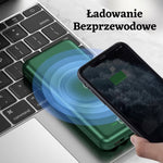 Power bank 20000 mAh z bezprzewodowym ładowaniem i 6 portami USB do smartfonów i laptopów 11
