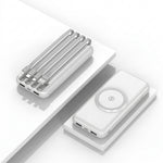 Power bank 20000 mAh z bezprzewodowym ładowaniem i 6 portami USB do smartfonów i laptopów 3