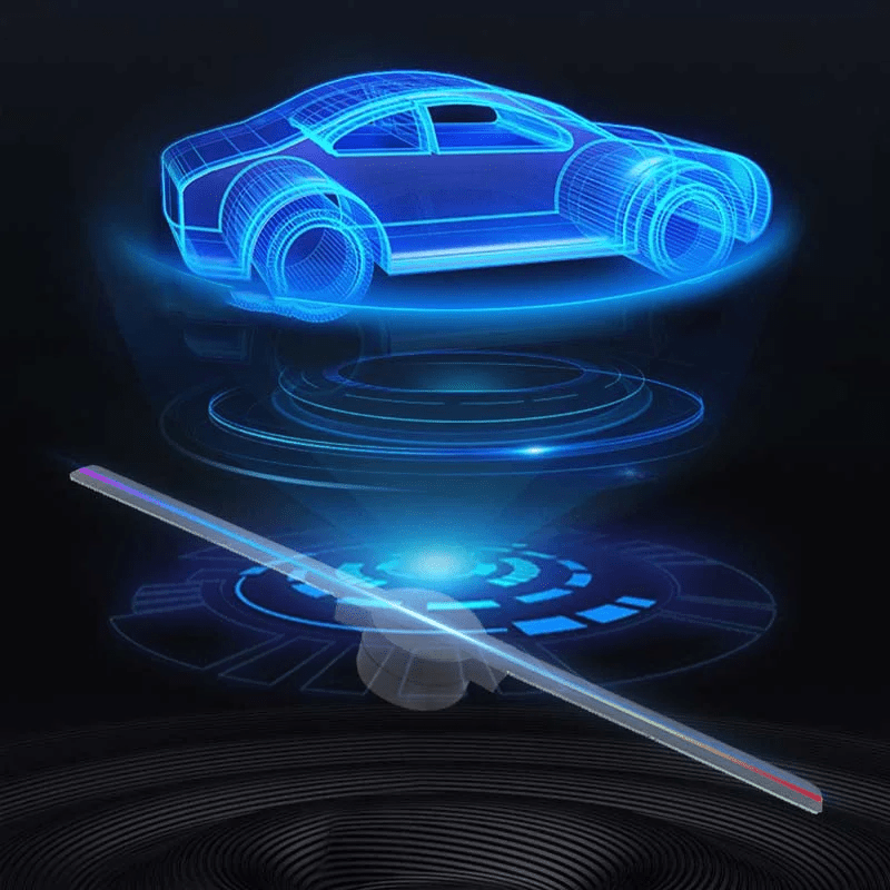 Projektor 3D Holograficzny LED z Wentylatorem – Efekt Stereo do Domu i Reklamy 5