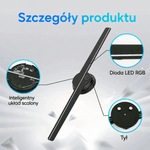 Projektor 3D Hologram LED z Wentylatorem – Efekt Stereo do Domu i Reklamy