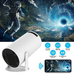 Projektor 4K Ultra HD Przenośny z Wi-Fi i Bluetooth – Rzutnik Multimedialny do Kina Domowego 4