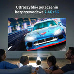 Projektor 4K Ultra HD Przenośny z Wi-Fi i Bluetooth – Rzutnik Multimedialny do Kina Domowego 9