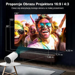 Projektor 4K z Androidem 11 i 3200 lumenów – Rzutnik Multimedialny do Kina Domowego i Prezentacji 3