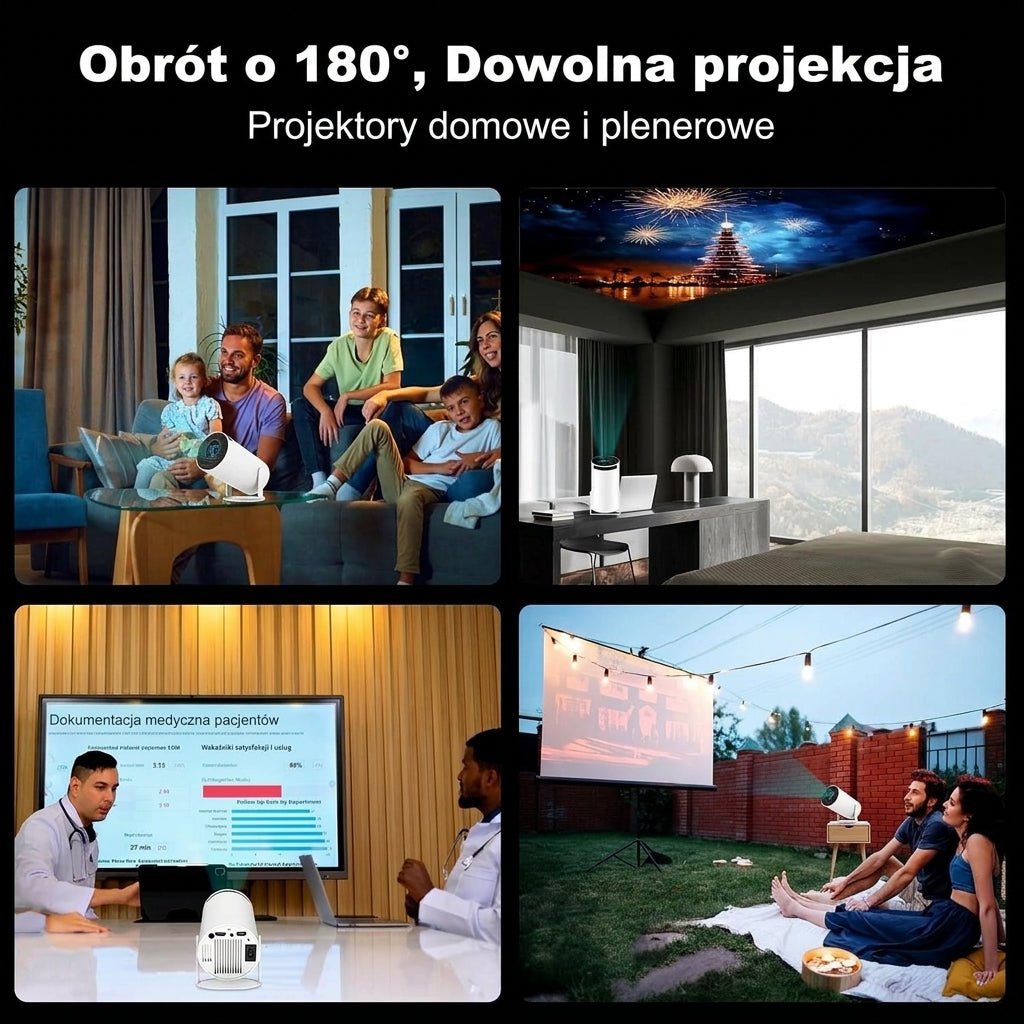 Projektor 4K z Androidem 11 i 3200 lumenów – Rzutnik Multimedialny do Kina Domowego i Prezentacji 6