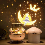 Projektor Nocny Dla Dzieci Z Muzyką Bluetooth, 6 Slajdów, Obrotowa Głowica 2