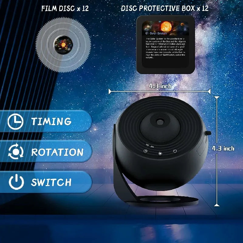 Projektor Planetarny 360° z 12 Efektami – Projekcja Nocnego Nieba do Domu 7