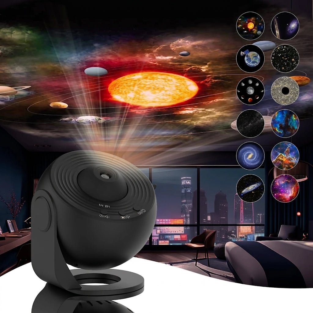 Projektor Planetarny 360° z 12 Efektami – Projekcja Nocnego Nieba do Domu 1