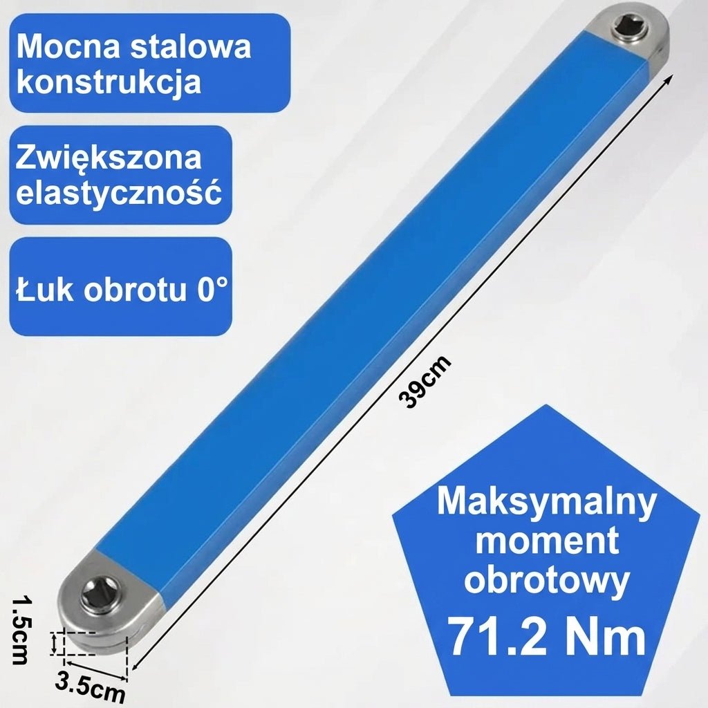 Przedłużka do Klucza 39 cm – Większa Siła Odkręcania Śrub i Nakrętek 6
