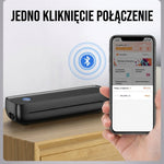 Przenośna Drukarka A4 Bezatramentowa z Bluetooth i USB-C – Termiczna Drukarka Mobilna 10