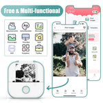 Przenośna Drukarka Bluetooth - Mini Drukarka Termiczna Bezatramentowa do Etykiet i Obrazów 2