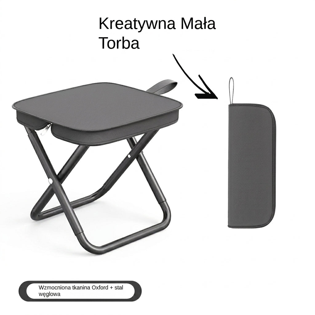 Przenośne Krzesło Kempingowe Składane - Lekka Konstrukcja, Szybki Montaż, Ergonomiczne Siedzenie 2