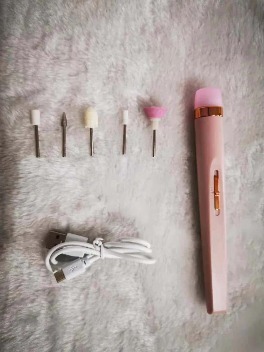 Przenośny Elektryczny Zestaw Do Manicure Z Regulacją Prędkości I LED 1