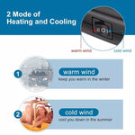 Przenośny Grzejnik Samochodowy 12V z Obrotową Podstawą 360° i Wentylatorem 2