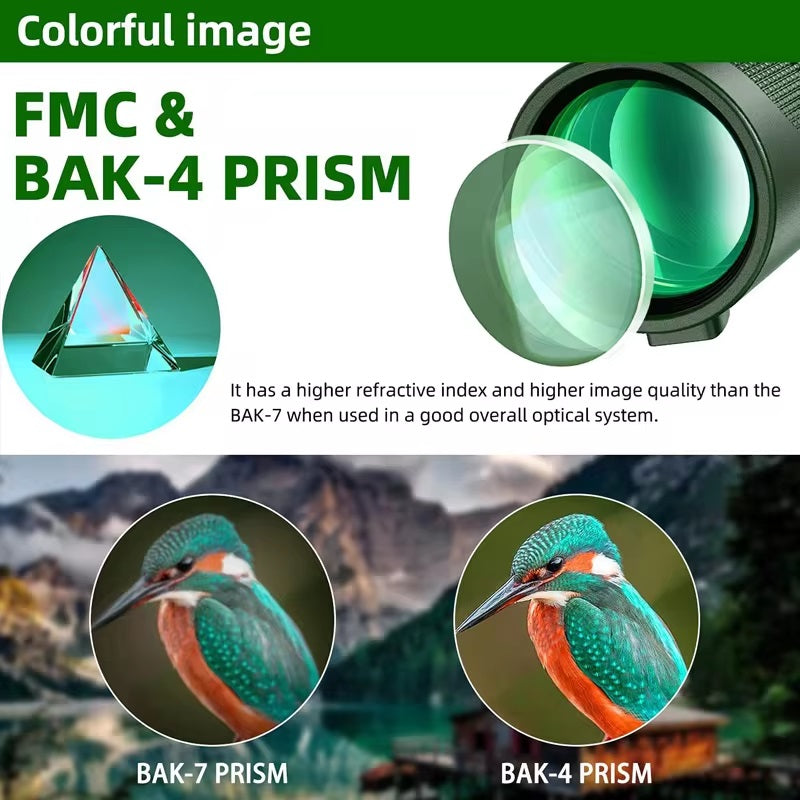 Przenośny Monokular HD 80x z Pryzmatem BAK-4 i Wodoodporną Konstrukcją 1